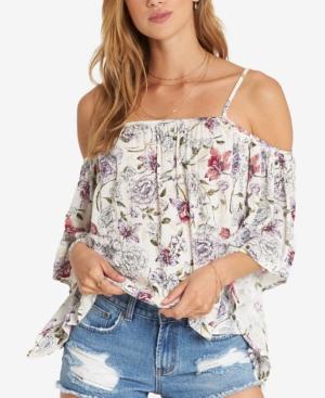 Billabong Juniors' Printed Cold-shoulder Top