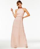 Speechless Juniors' Pleated A-line Gown