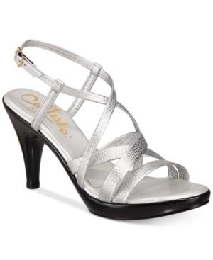 Callisto Georgette Platform Dress Sandals Women's Shoes