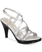 Callisto Georgette Platform Dress Sandals Women's Shoes