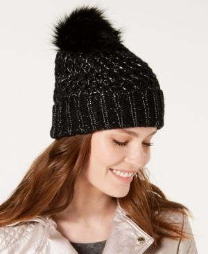 Steve Madden Lurex Boyfriend Beanie, Created For Macy's