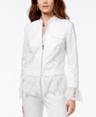 Inc International Concepts Lace-trim Jacket, Only At Macy's