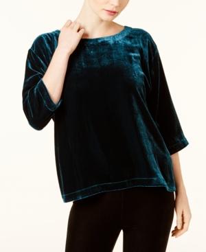 Eileen Fisher Velvet Boxy Top, Regular & Petite