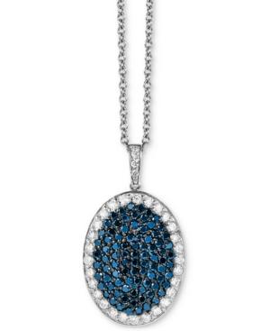 Effy Diamond Pendant Necklace (1-5/8 Ct. T.w.) In 14k White Gold