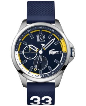 Lacoste Men's Capbreton Blue Rubber Strap Watch 46mm 2010897