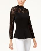 Thalia Sodi Illusion Peplum Top, Created For Macy's