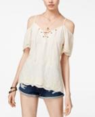 American Rag Juniors' Cold-shoulder Top, Only At Macy's