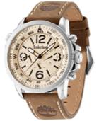 Timberland Men's Camptom Brown Leather Strap Watch 46x53mm Tbl13910js07