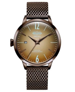 Welder Moody Women's Brown Stainless Steel Mesh Bracelet Watch 38mm