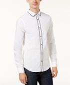 Armani Exchange Men's Slim-fit Beaded Bolt Shirt, Created For Macy's