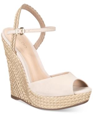 Aldo Women's Shizuko Ankle-strap Wedge Sandals Women's Shoes