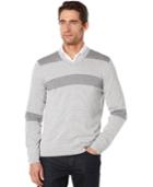 Perry Ellis Stripe V-neck Sweater