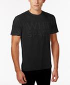 Wht Space Men's Tonal Graphic-print T-shirt