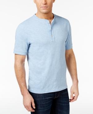 Club Room Men's Slub Cotton Henley, Only At Macy's