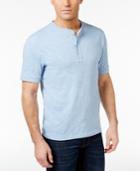 Club Room Men's Slub Cotton Henley, Only At Macy's