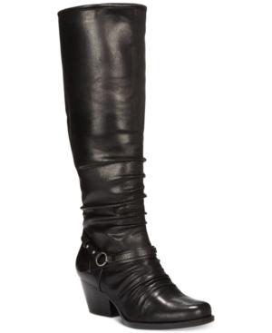 Baretraps Roz Wide-calf Block-heel Boots, Created For Macy's Women's Shoes