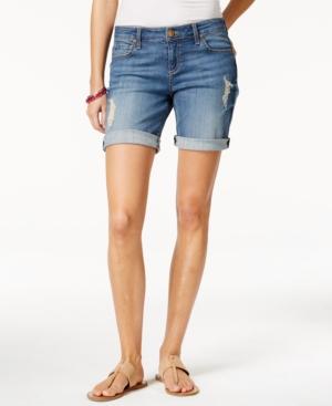 Kut From The Kloth Ripped Triumph Wash Shorts