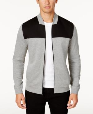 Alfani Men's Colorblocked Knit Full-zip Jacket, Created For Macy's