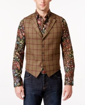 Tallia Men's Windowpane Vest