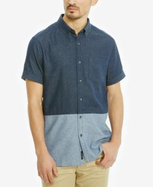 Kenneth Cole Reaction Men's Colorblocked Cotton Shirt