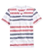 Inc International Concepts Men's Muscles Mentor Stripe Split-neck T-shirt, Only At Macy's