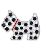 Charter Club Silver-tone Crystal Scottie Dog Brooch, Only At Macy's