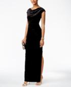Vince Camuto Velvet Metallic Gown