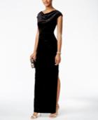 Vince Camuto Velvet Metallic Gown