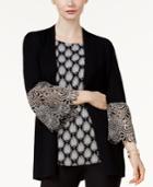 Alfani Lace-cuff Cardigan, Created For Macy's