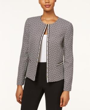 Tahari Asl Petite Tweed Studded Jacket, Only At Macy's