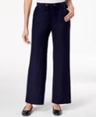Jm Collection Wide-leg Drawstring Pants, Created For Macy's