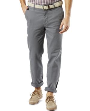 Dockers Washed Khaki Straight Fit Flat Front Pants