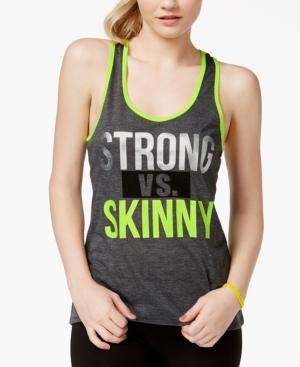 Material Girl Active Juniors' Strong Foil Graphic Tank Top, Only At Macy's