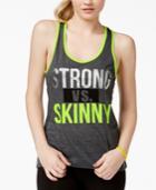 Material Girl Active Juniors' Strong Foil Graphic Tank Top, Only At Macy's