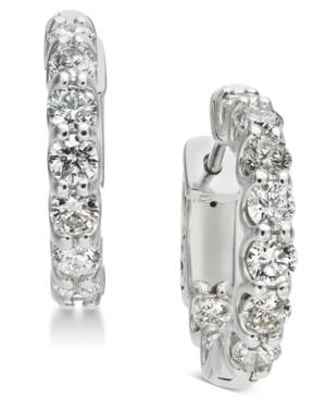 Diamond Hoop Earrings (1-3/4 Ct. T.w.) In 14k White Gold