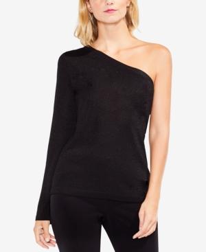 Vince Camuto Metallic One-shoulder Sweater