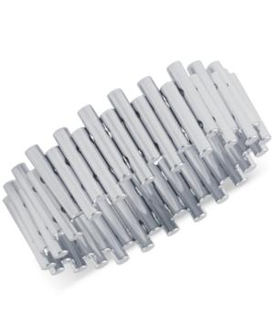 French Connection Silver-tone Staggered Stretch Bracelet