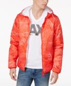 Armani Exchange Men's Web-print Hooded Jacket