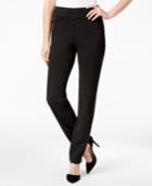 Charter Club Cambridge Houndstooth Ponte Slim-leg Pants, Only At Macy's
