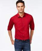 Alfani Men's Tonal Stripe Long-sleeve Shirt, Slim Fit, Created For Macy's