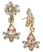 Givenchy Gold-tone Multi-stone Drop Earrings