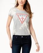 Guess Cotton Bleached Fitted T-shirt