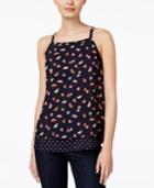 Maison Jules Printed Layered-look Top, Created For Macy's