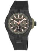 Vince Camuto Women's Black Silicone Strap Watch 43mm Vc-1010gnbk