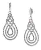 Inc International Concepts Silver-tone Rhinestone Drop Earrings, Only At Macy's