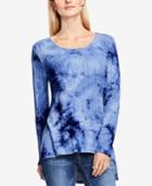 Vince Camuto High-low Tie-dyed Top