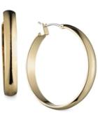 Jones New York Gold-tone Wide Hoop Earrings