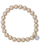 Charter Club Charter Club Silver-tone Imitation Pearl Stretch Bracelet, Created For Macy's