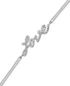 Wrapped Diamond Love Bracelet In 14k White Gold (1/6 Ct. T.w.)