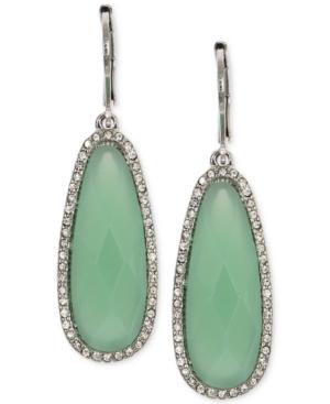 Lonna & Lilly Silver-tone Stone And Crystal Drop Earrings